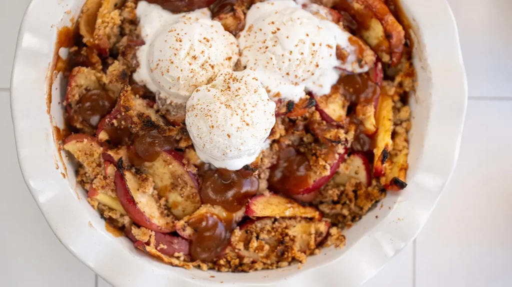 Falling for Apples + Dates Crumble