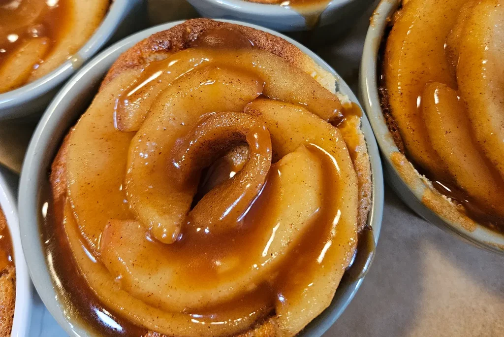 Caramel Apple Ricotta Cake