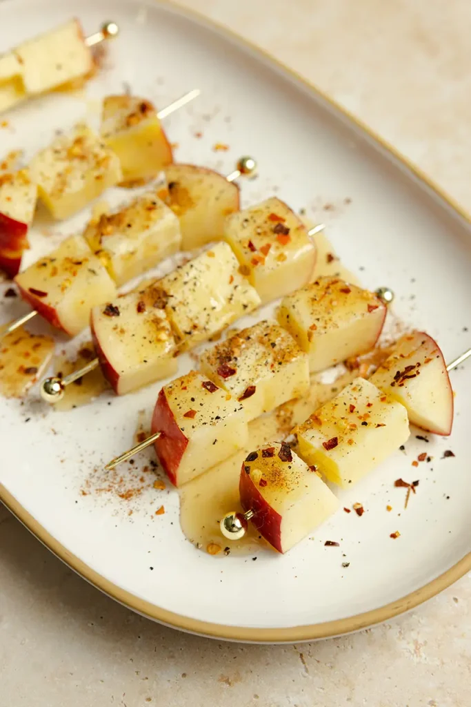 Sweet + Spicy Cosmic™ Apple + Cheddar Skewers